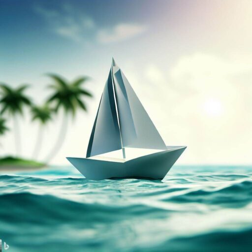 A Sailing paper boat signifies the mission of SGEMS by Subrata Ganguly