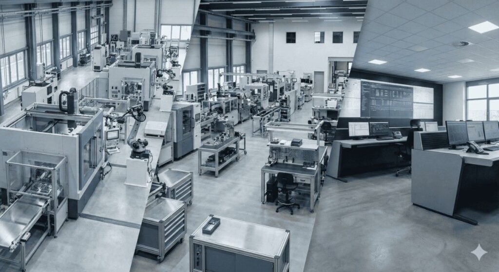 Industrial B2B meeting engine for machinery and manufacturing sales teams